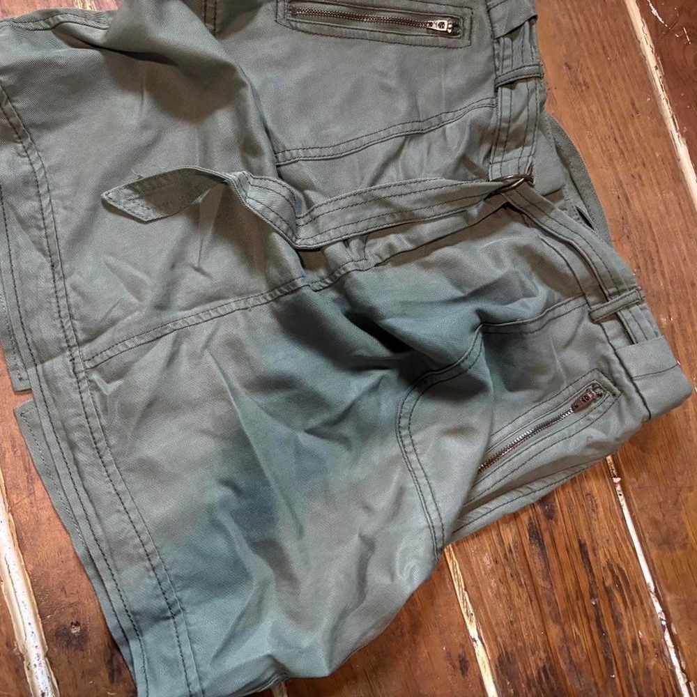 LOFT Women's Army Green Pocket Skirt